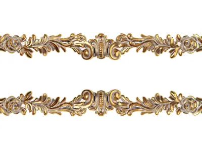 Classic carved 224 3D model