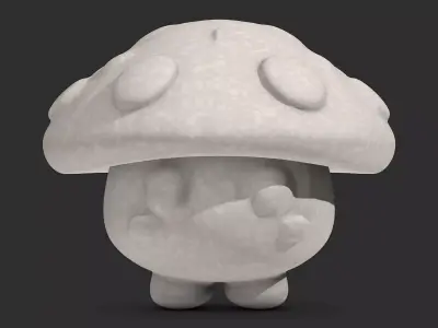 Cartoon Mushroom 3D print model