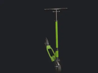 Green Scooter - Kick Scooter - Kids Scooter - Small Scooter Low-poly 3D model