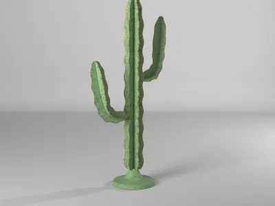 Ransome Metal Cactus Sculpture 3D model