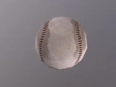 baseball Ball Low-poly 3D model