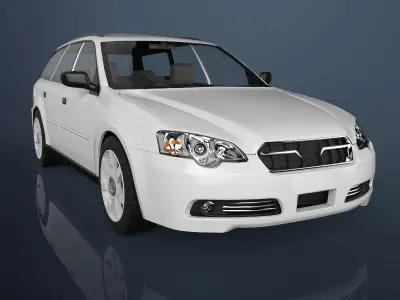 Sedan car 3D model