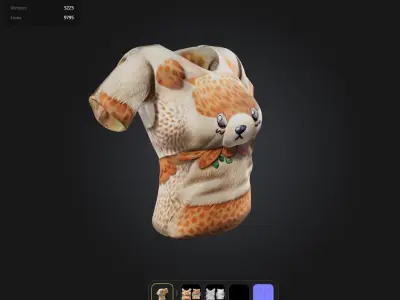 Kawaii Top PBR 4k  Low-poly 3D model