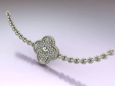 VC EARRING WITH THE STONES 3D PRINT  MODEL  3D print model