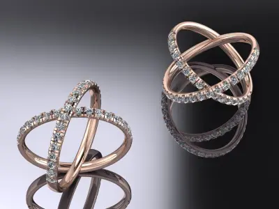 Jewelry Ring Gold 3D print model