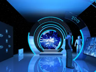 Activity scene atmosphere aisle design 3D model