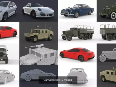 car collection 3D Model Pack from CGTrader