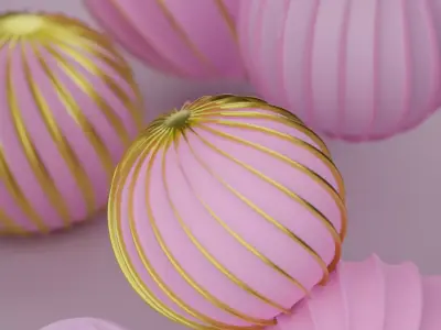 Complex spheres Free 3D model