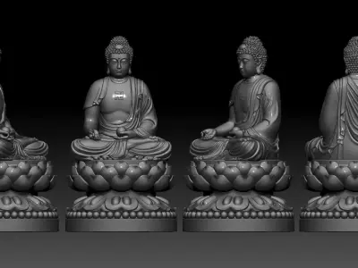 Amitabha Buddha  3D print model