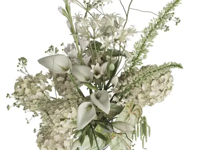 Flower In Vase 77 3D model