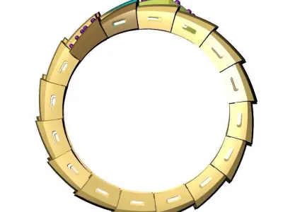 Serpenti Viper Ring head and tail 3D print model