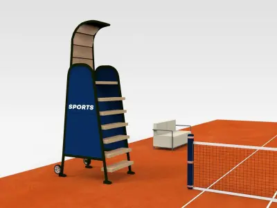 Tennis Court 3D model