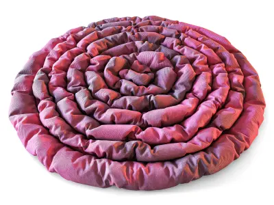 Carpet Round Low-poly 3D model purchase