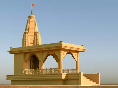 Temple for Real Estate 3D model