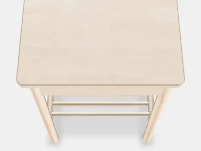 BJORKSNAS Bedside table Low-poly 3D model