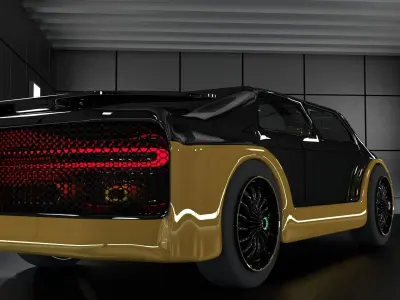 Futuristic Car 3D model