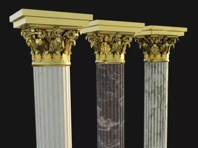 Column Pillars 3D model
