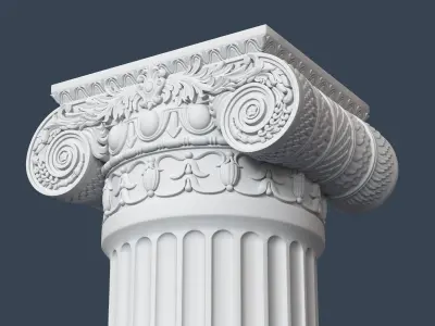10 Classical Columns Collection 3D model