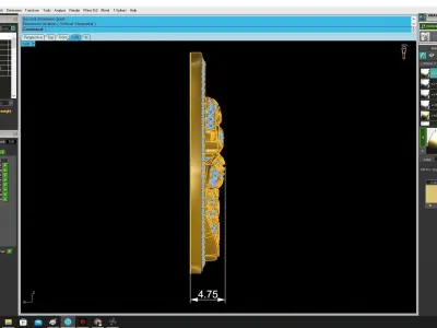 Luxury Snake Round Pendant  3329 3D print model