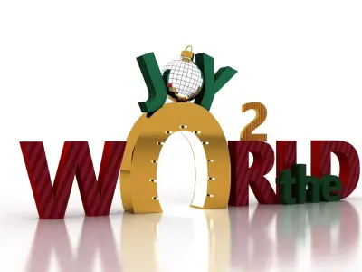 Christmas Decorative Element- Joy 3D model