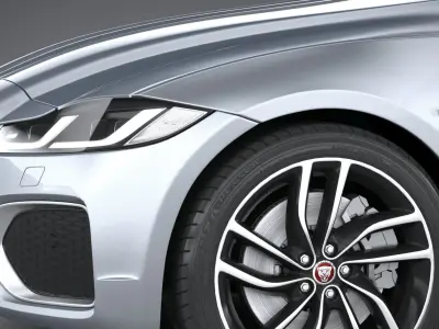 Jaguar XF Wagon 2021 3D model