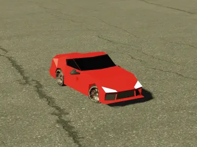 Sport Car - By Kev140 Low-poly 3D model