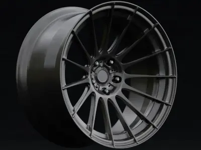 Konig Rennform Aftermarket Wheel Low-poly 3D model
