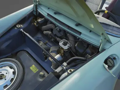 Porsche 911 Backdate Targa Low-poly 3D model