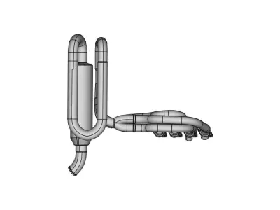 FS Race Car Exhaust system  3D print model