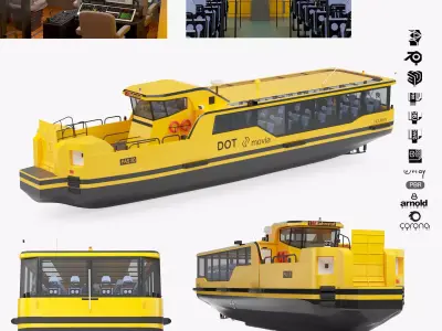 Copenhagen Waterbus PAS 80 3D model