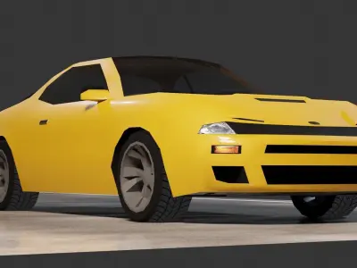 Toyota Celica 5th gen Low-poly 3D model