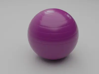 Simple Aerobic Ball Free 3D model