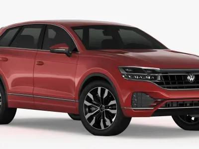 Volksvagen Touareg 2019 Low-poly 3D model