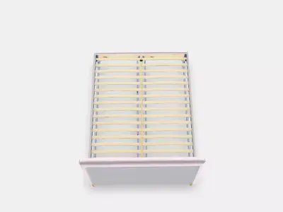 IDANAS Upholstered bed frame 2 Low-poly 3D model