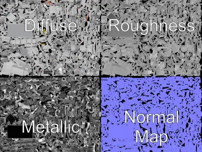 Industrial Refinery Piping System Model Pack Low-poly 3D model