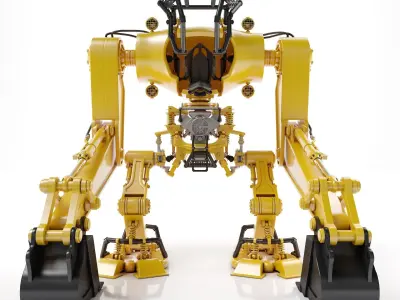 Robot Excavator Clear 3D model