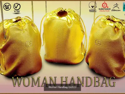 Luxury Handbags 3D Model Pack