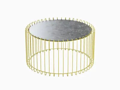 Wire Coffee Table 03 3D model