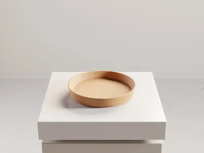 Cork Coaster for Coffee and Tea Cups Free low-poly 3D model