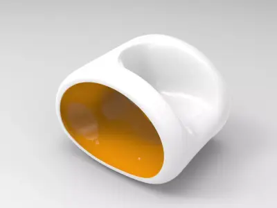 Kumba Chair Low-poly 3D model