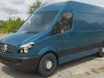 benz-sprinter mercedes-benz sprinter van 3D model