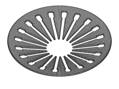 Plastic Clutch Diaphragm Spring Toy 3D model