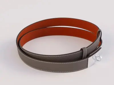 HERMES EPSOM KELLY BELT 3D model