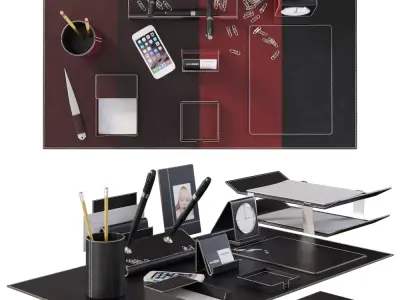 Desk Set for Executive Director 3D model