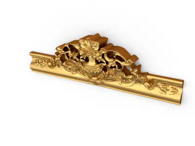 Classic decor ornament carved 06 3D model
