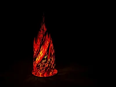 Fire flame 3D print model