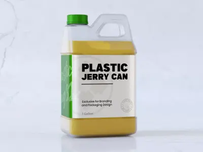 Transparent Plastic Jerry Can 3D model