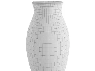Modern Bauhaus Inspired Ceramic Vase 3D model