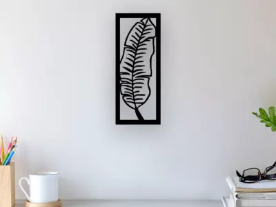Leaf Wall Art 3D print model 13