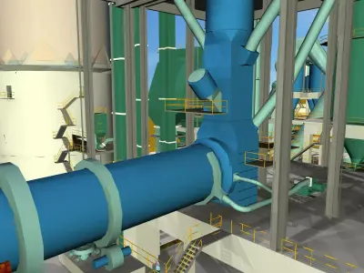 Kiln Hot Air Duct Free 3D model